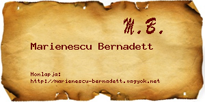 Marienescu Bernadett névjegykártya